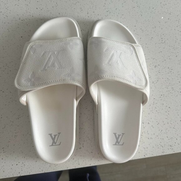 Mens white louis vuitton Sandals - Picture 1 of 4